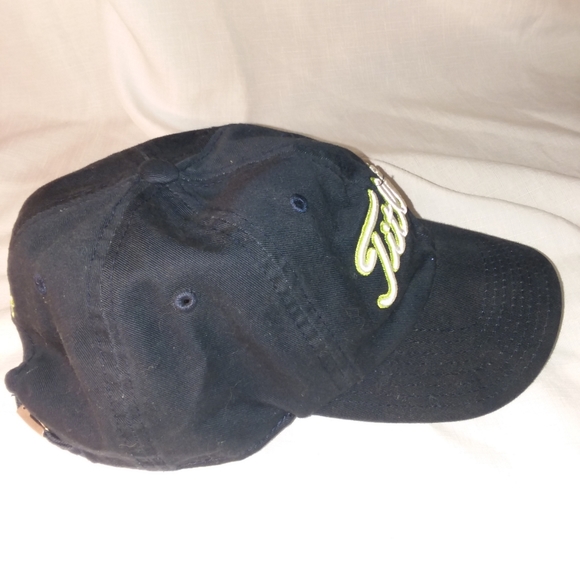 Titleist 156 Golf Baseball Cap Cotton Embroidered Dark Blue Strap Back Hat OSFM - Picture 5 of 15